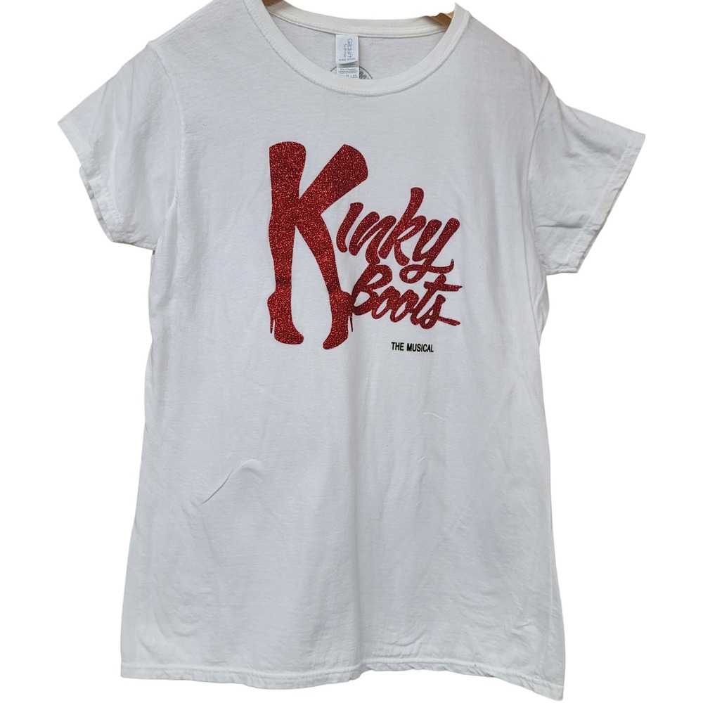 Kinky Boots Official Broadway Merch Red Glitter Cyndi Lauper Drag Queen‎ XL
